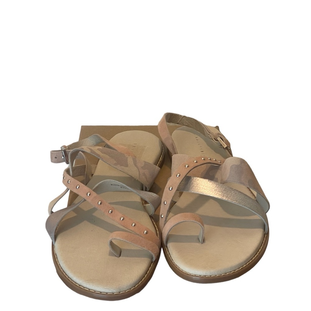 NEW Sanctuary Tan Leather Strappy Flat Sandals ~ Size 10